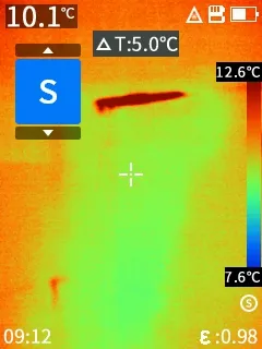 Analisi termografica dopo il test 2