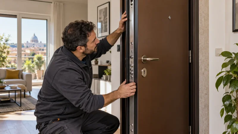 Porta blindata che chiude male: registrazione o problema alla serratura?